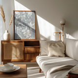 Botanical White Textured Floral 2 Poster och Canvastavla