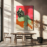 Calm Woman Portrait Poster och Canvastavla