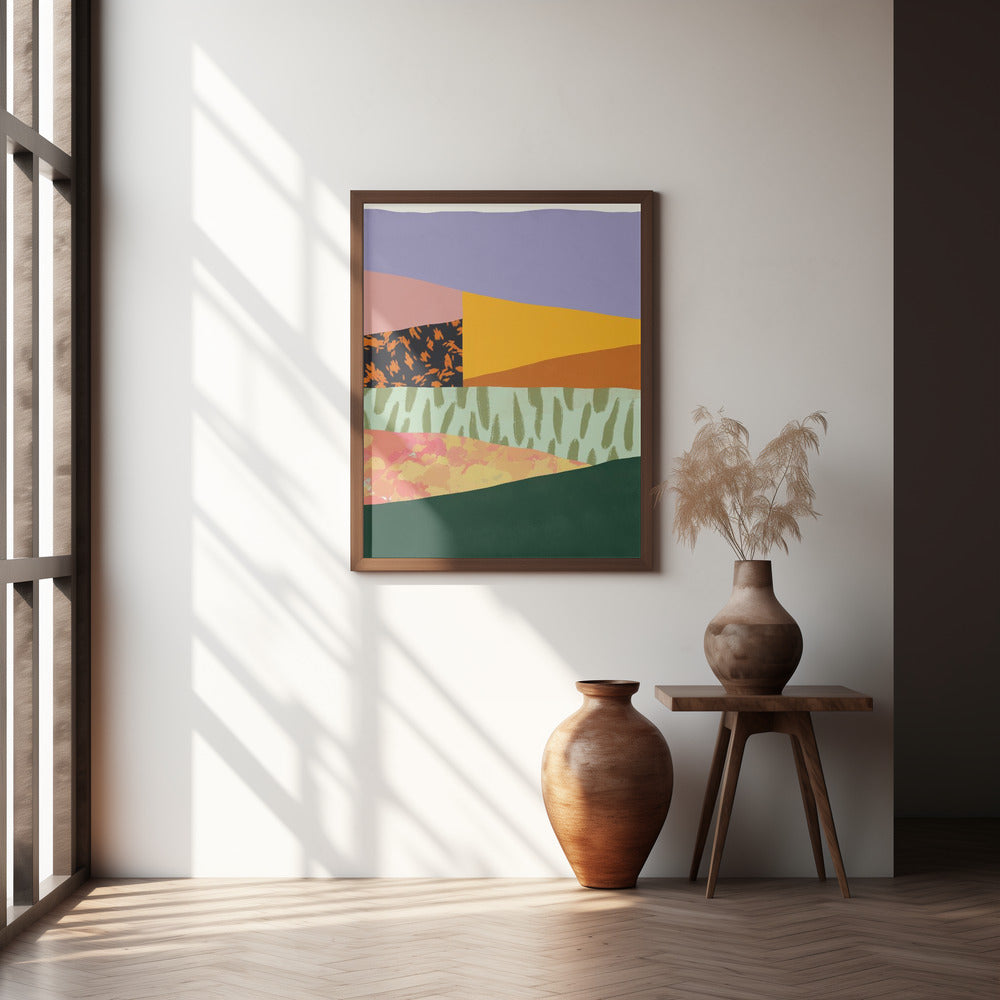 Collage abstract minimalism Poster och Canvastavla