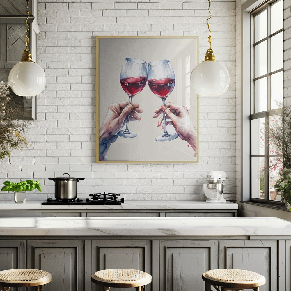 Cheers to us Poster och Canvastavla