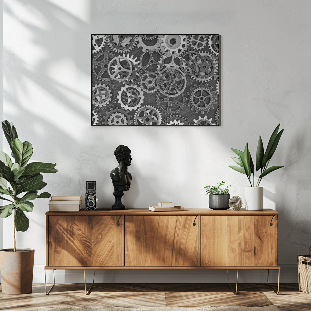 just a cog in the wheel Poster och Canvastavla