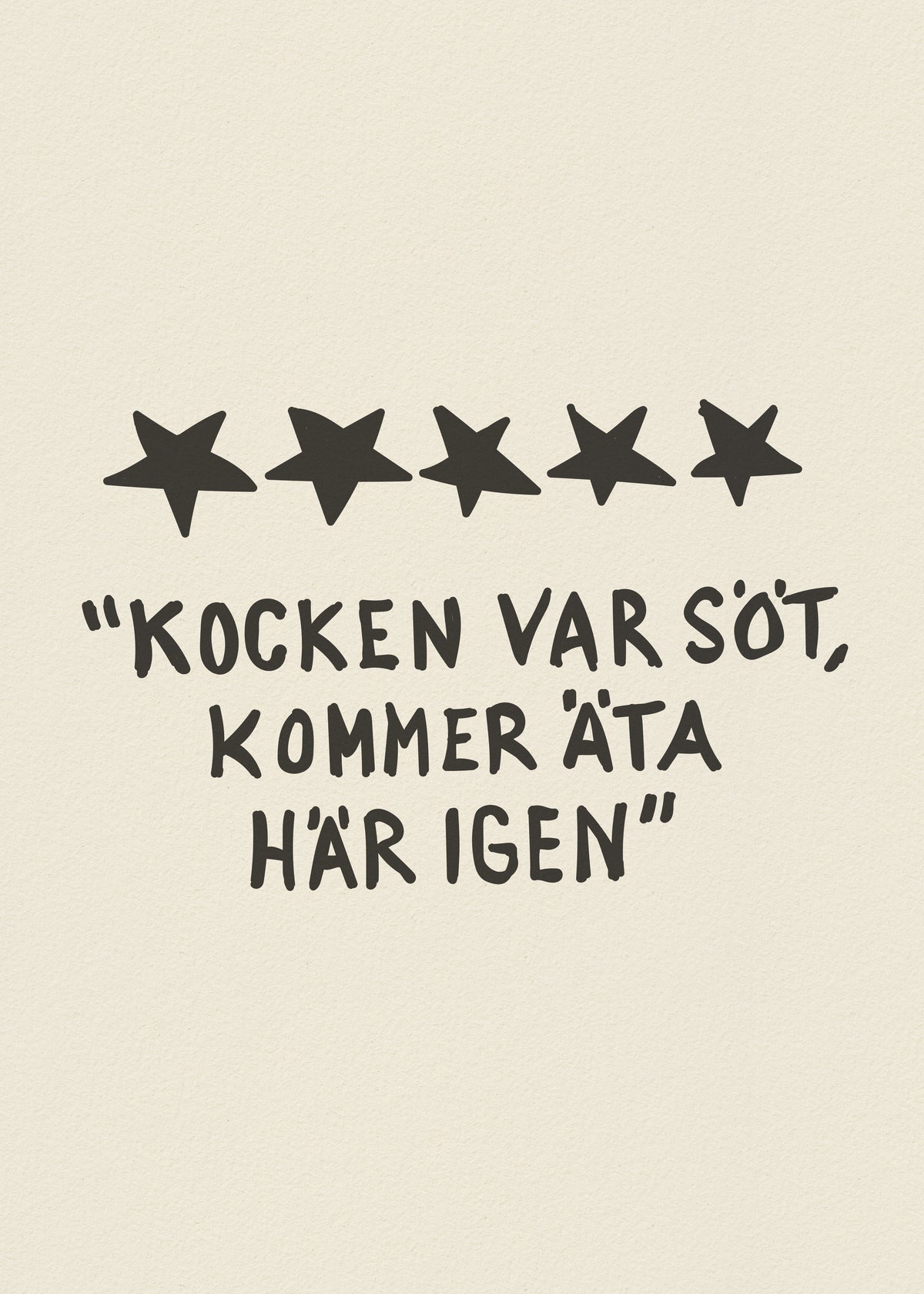 Kocken var söt Poster