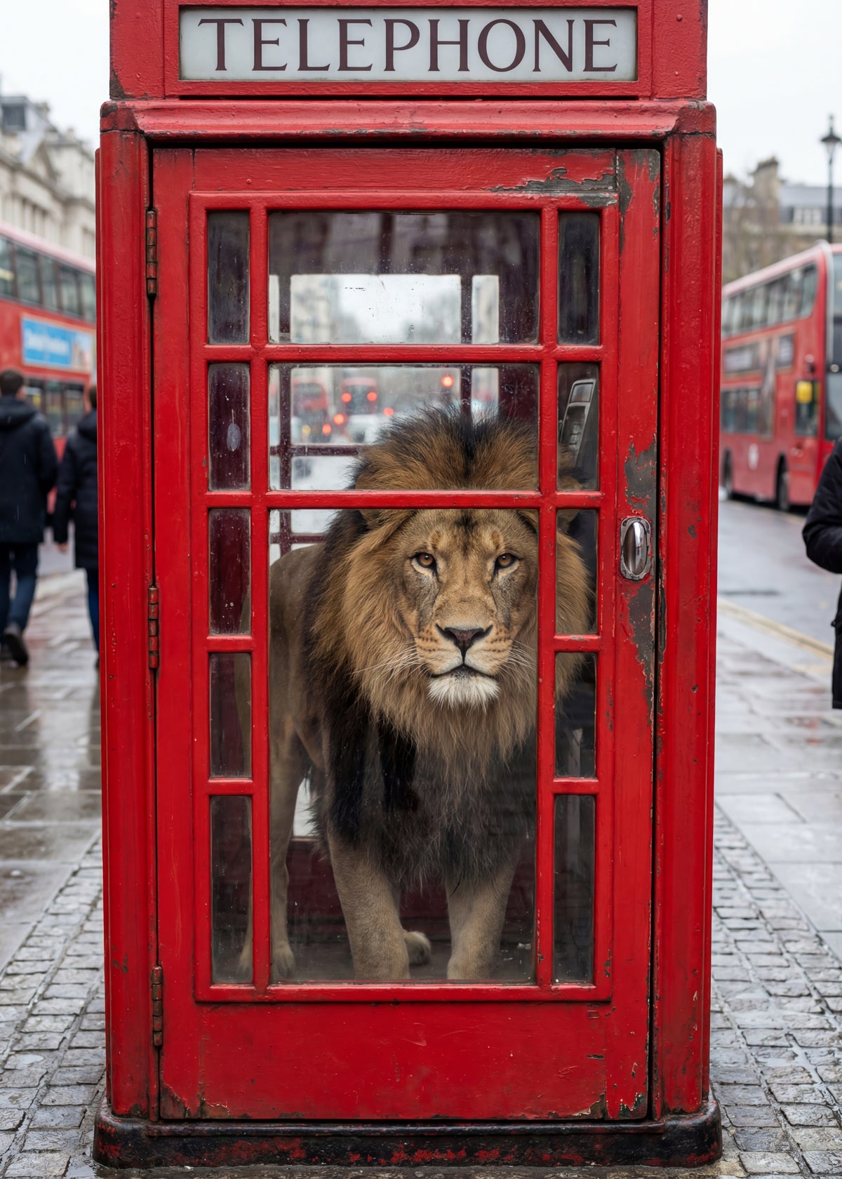 Lion in London Booth Poster