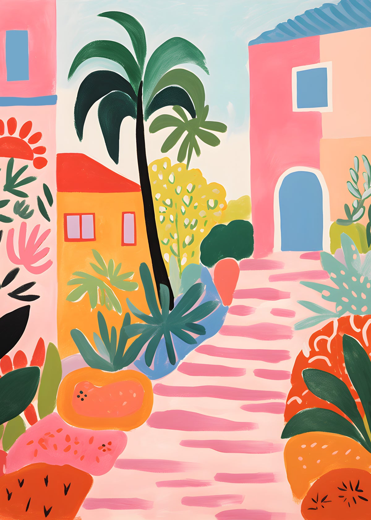 Mediterranean Flower Garden