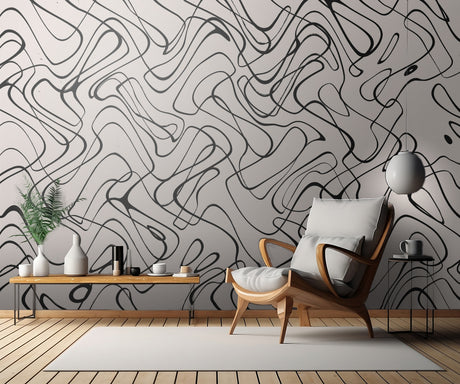 Thin Shakey Lines Poster och Canvastavla