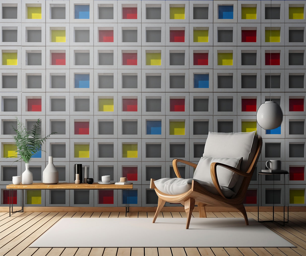 Edited Mondrian wall Poster och Canvastavla