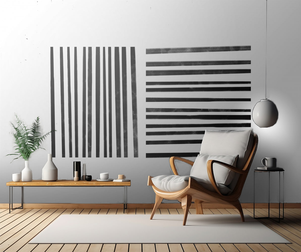 Calming Lines No 1 Poster och Canvastavla