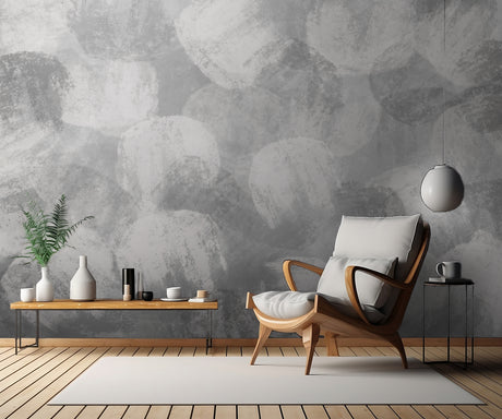 Grey Thick Strokes Pattern Poster och Canvastavla