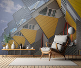 The cubes in row Poster och Canvastavla