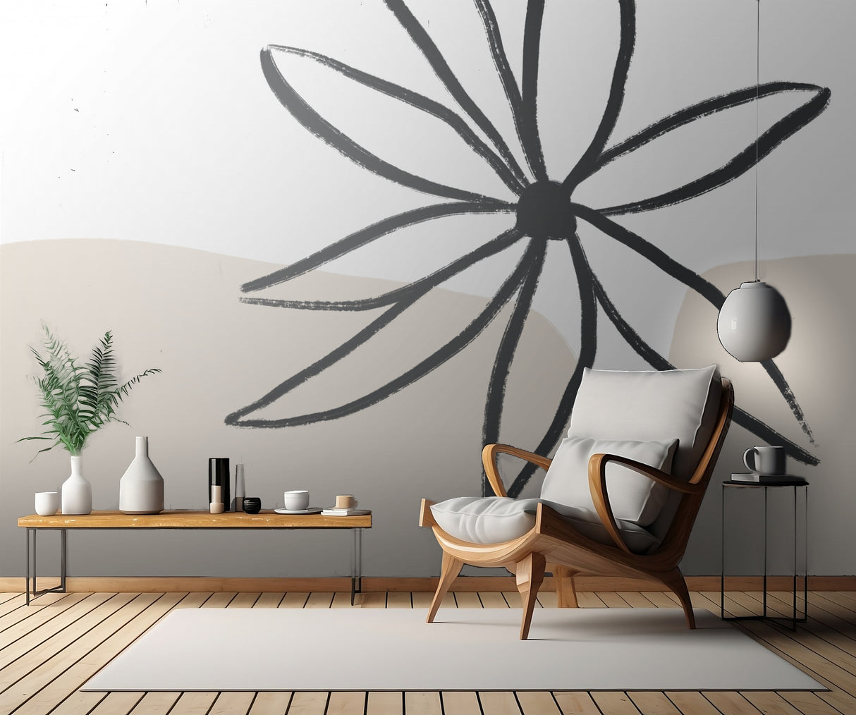 Flower and Cream Poster och Canvastavla