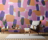 Layered Purple Strokes Pattern Poster och Canvastavla