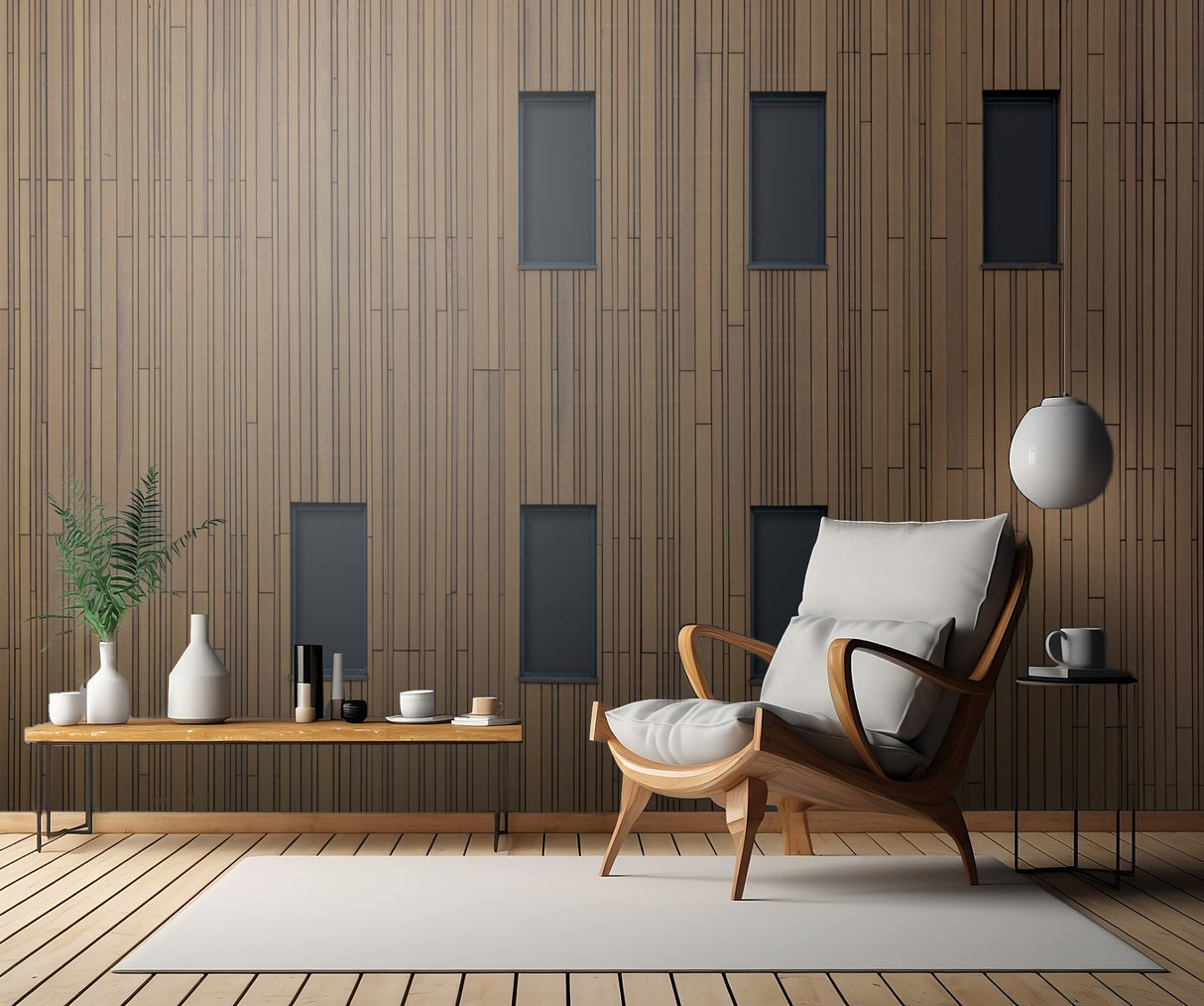 The brown wall Poster och Canvastavla