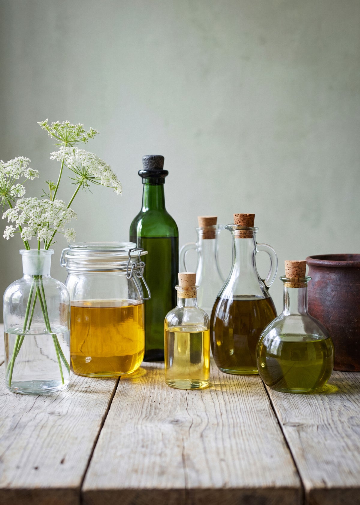 Natural Oils and Flowers Poster