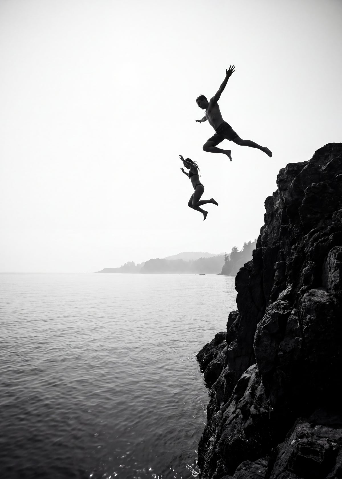 Ocean Cliff Jumpers Poster