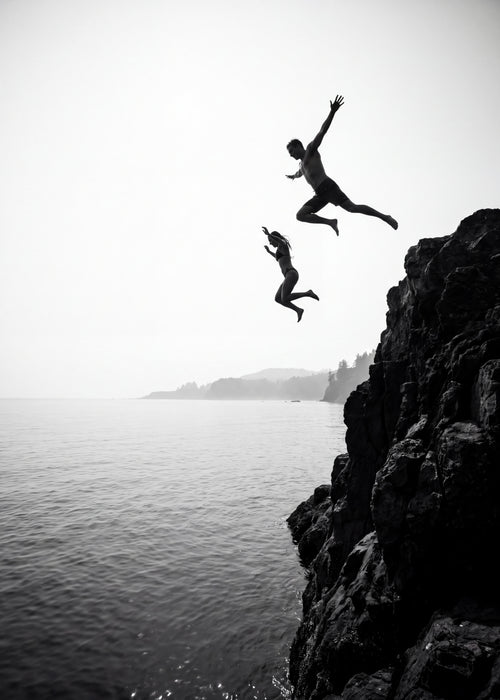 Ocean Cliff Jumpers Poster