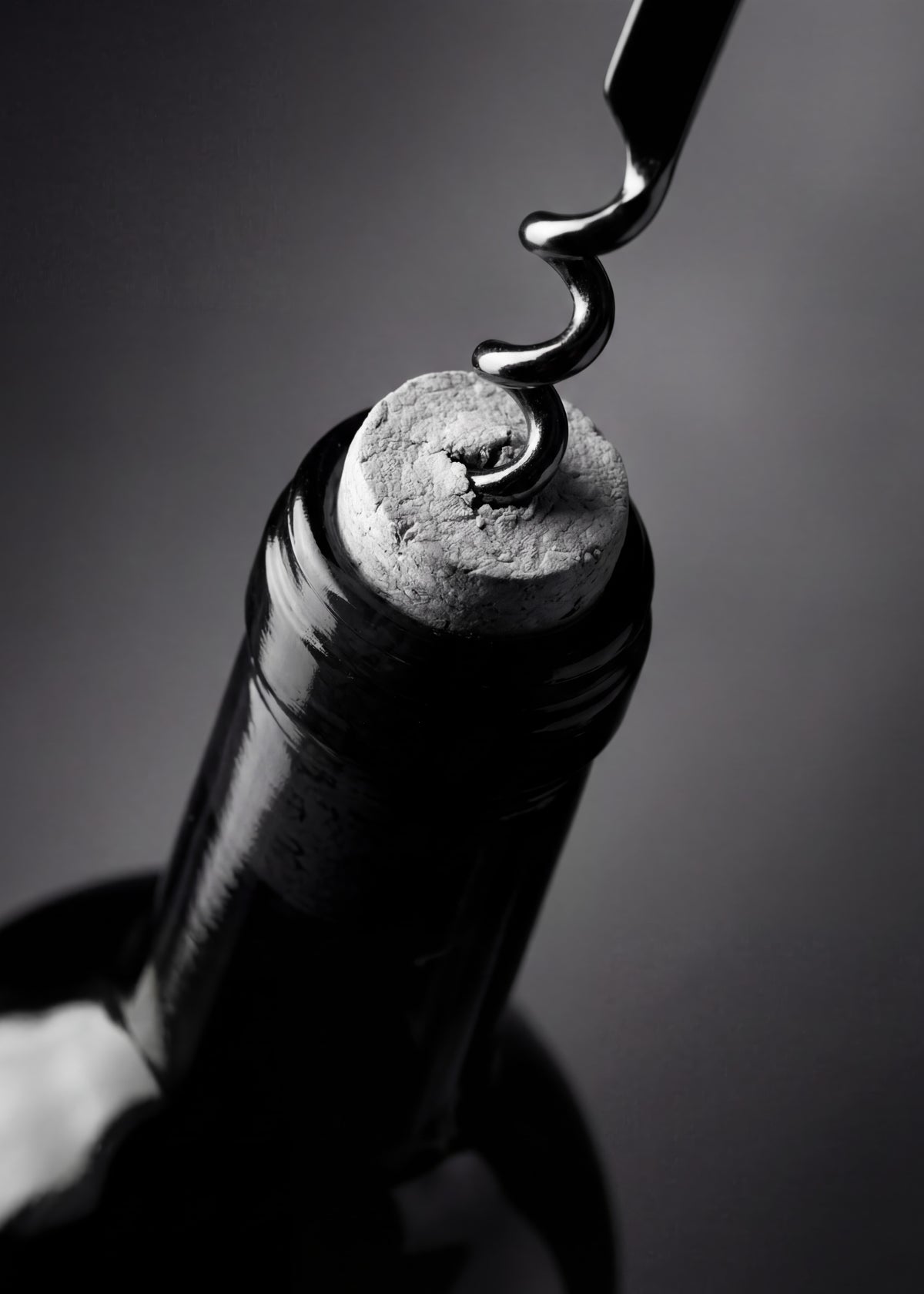 Opening Wine Bottle Poster