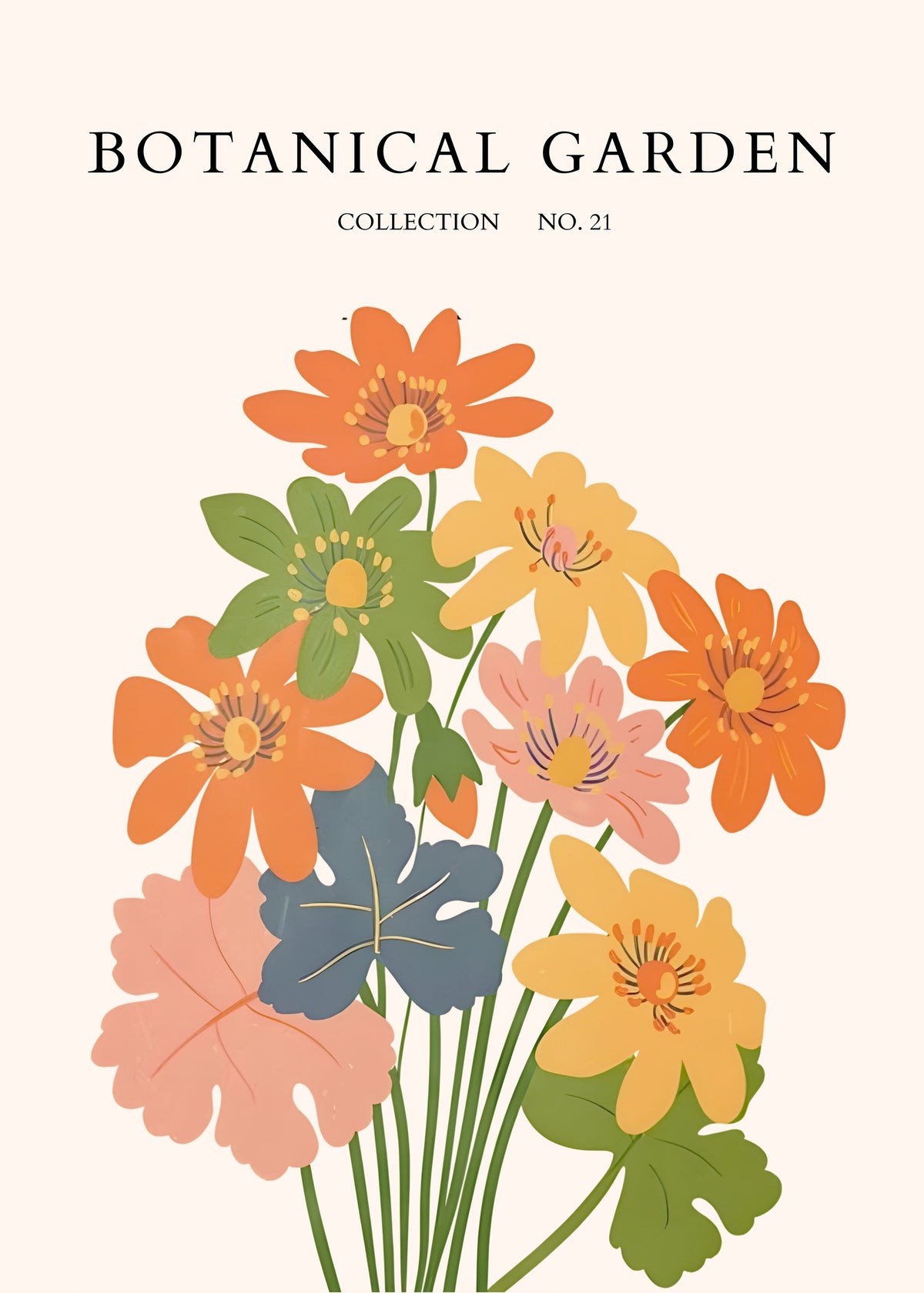 Orange Wildflower Garden