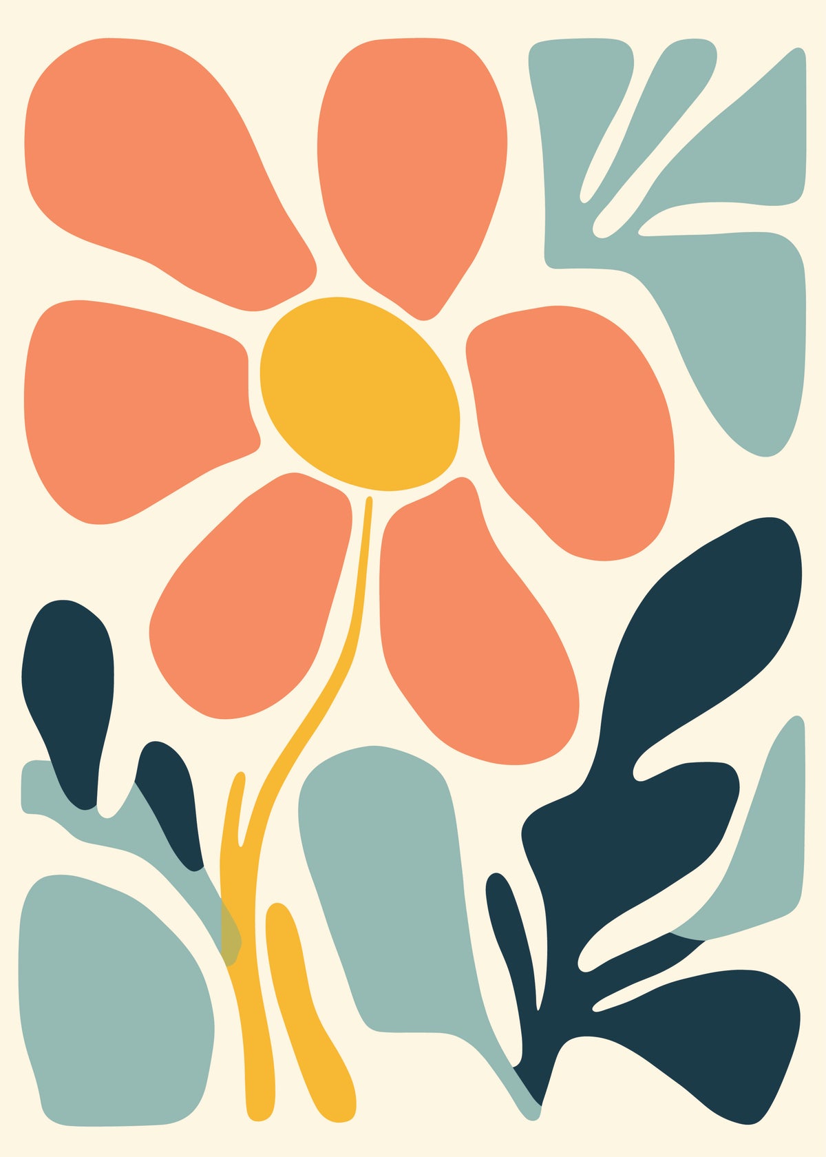 Peach Daisy Garden