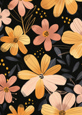 Peach Floral Pattern