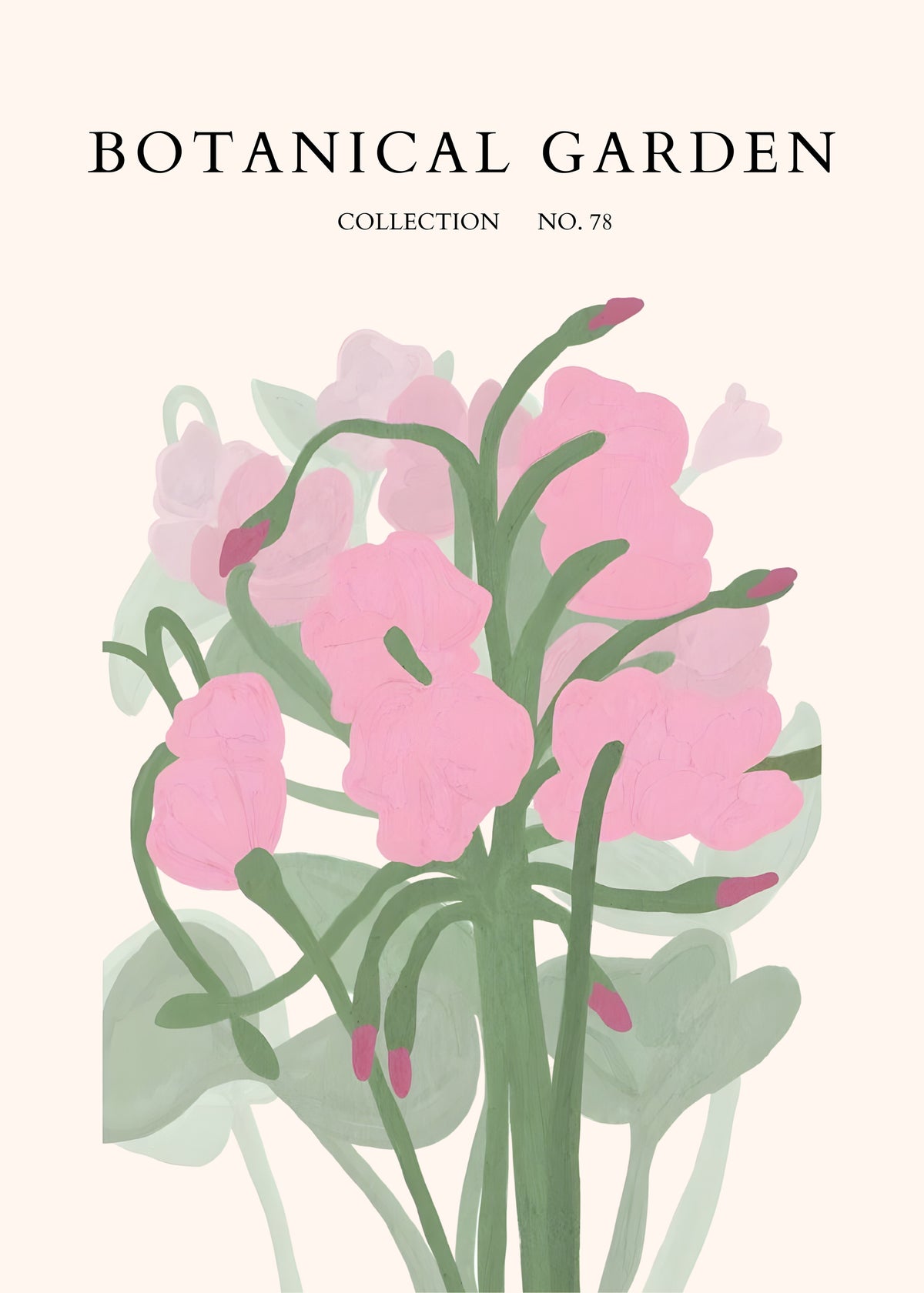 Pink Wildflower Stems
