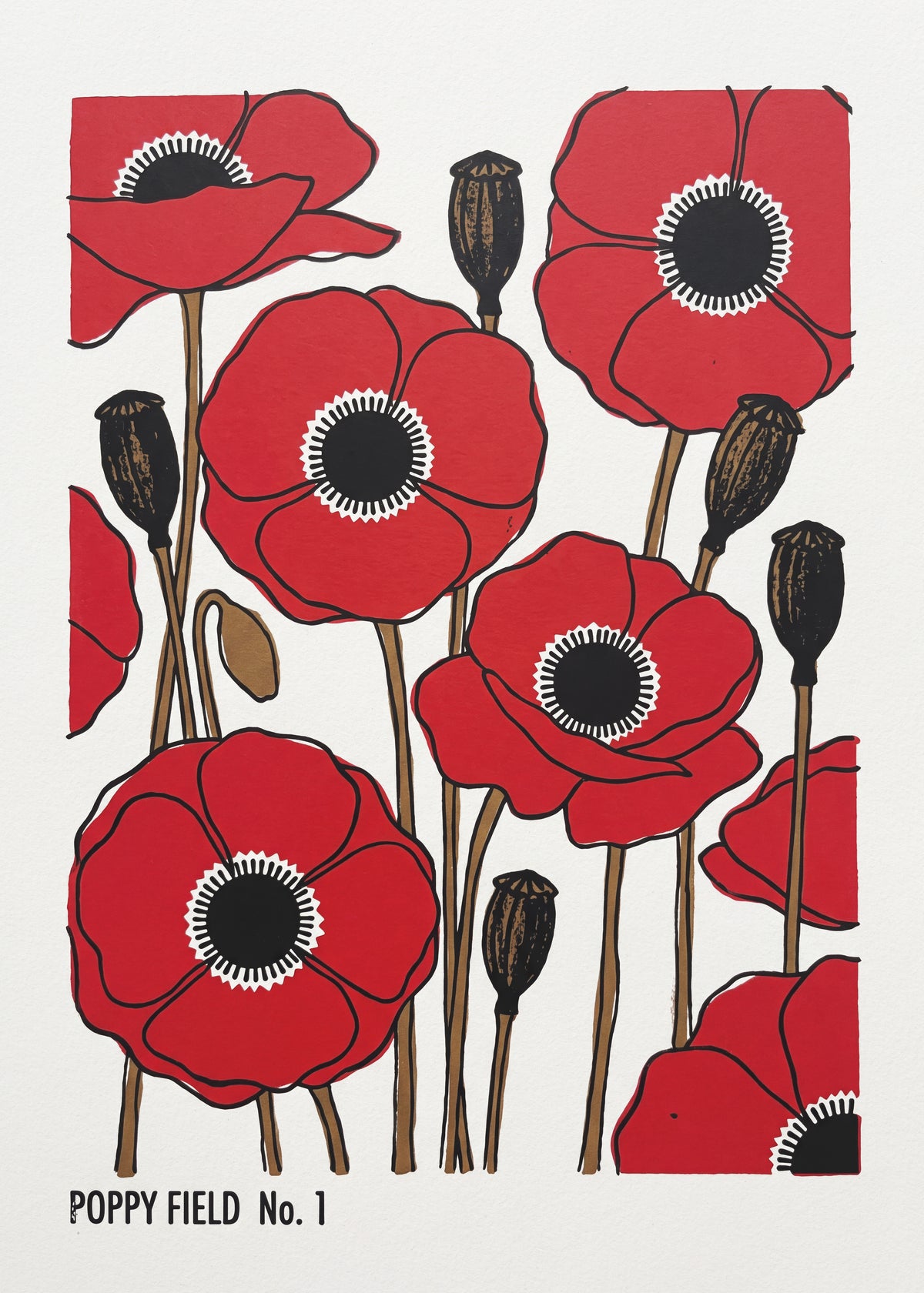 Poppy field No 1 Poster