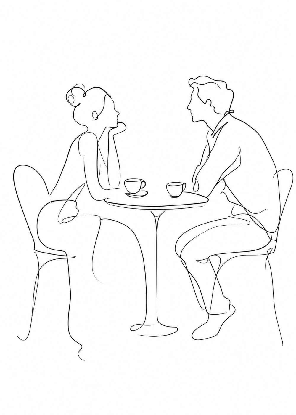 Sunday Café Canvas