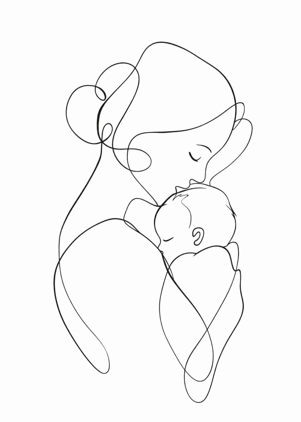 Mother & Child Poster
