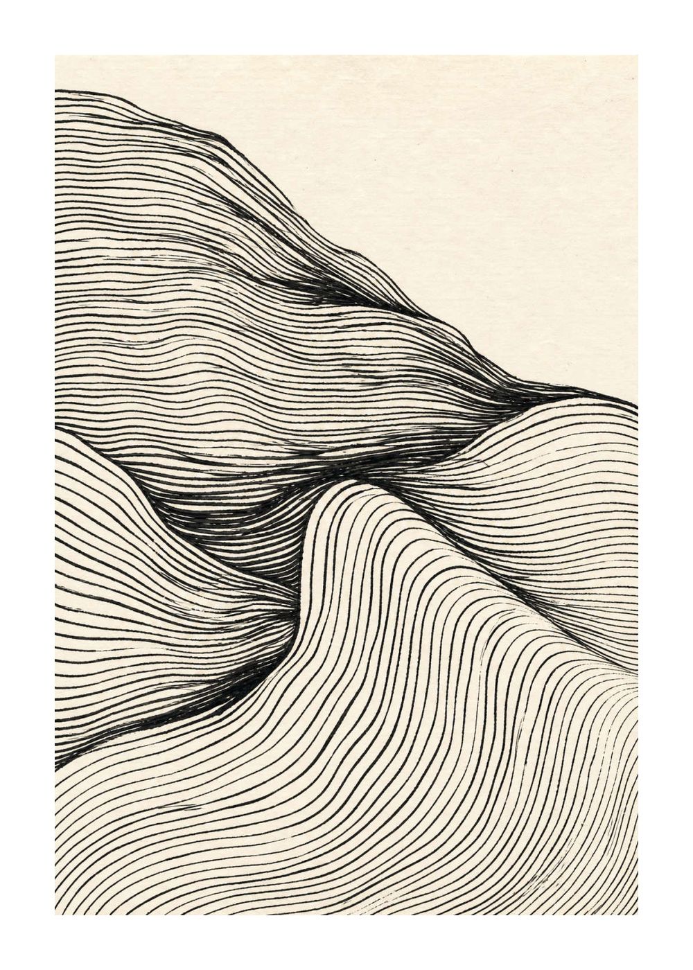 Flowing Ridge Poster