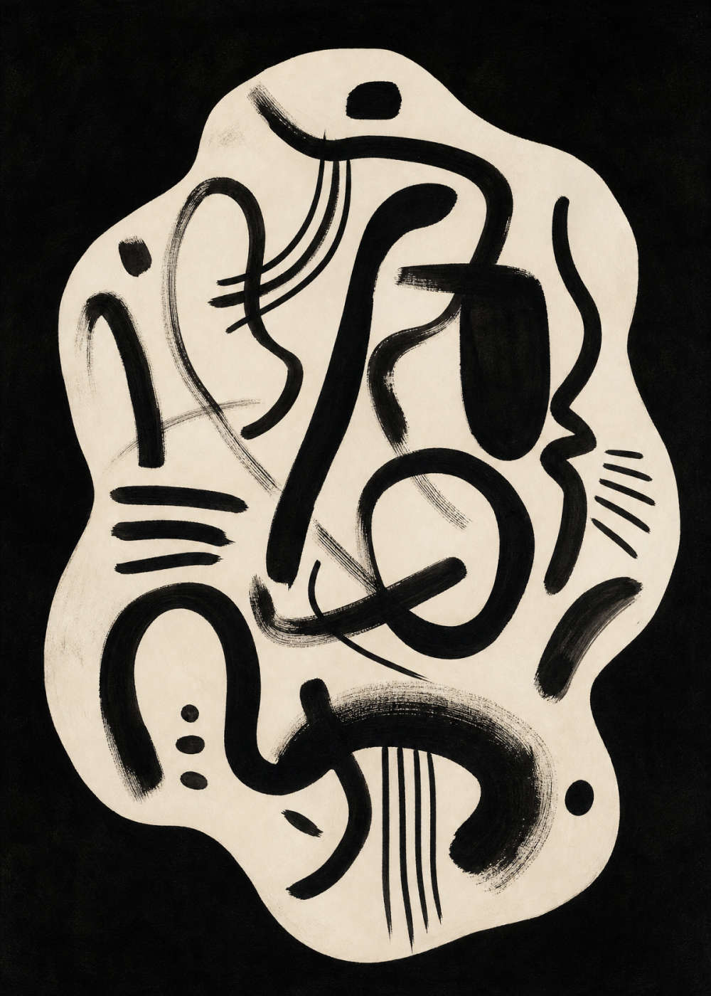 Entangled Form Canvas