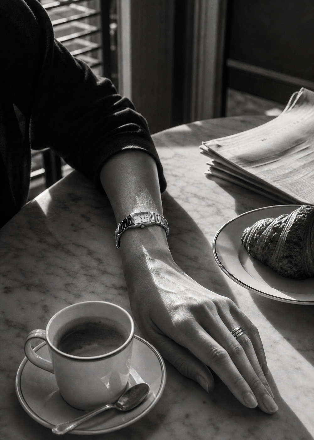 Breakfast at Cartier Canvas