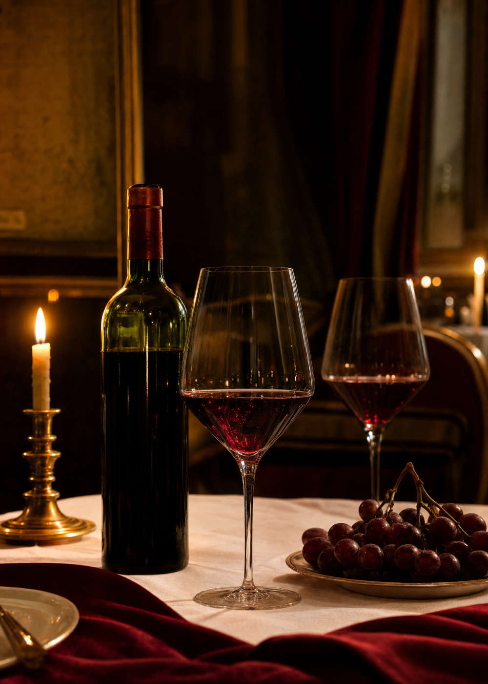 Burgundy Evening Canvas