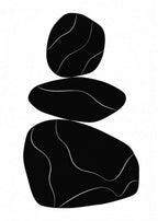 Black Stones Poster