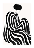 Striped Figure Poster
