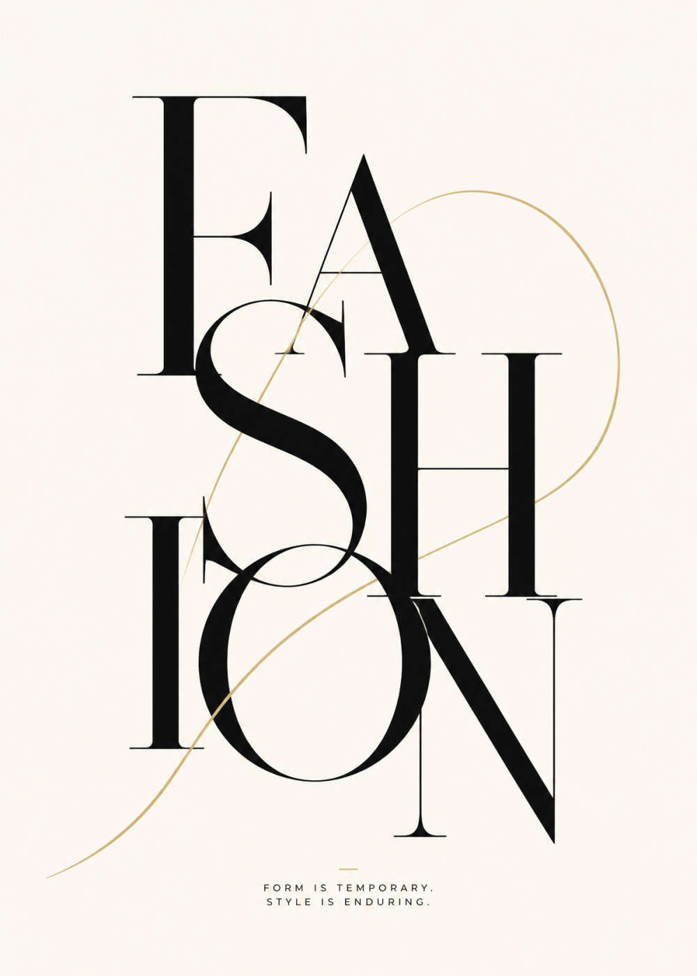 Fashion text Poster