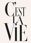 C'est la vie text Poster