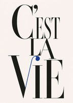 C'est la vie text Poster