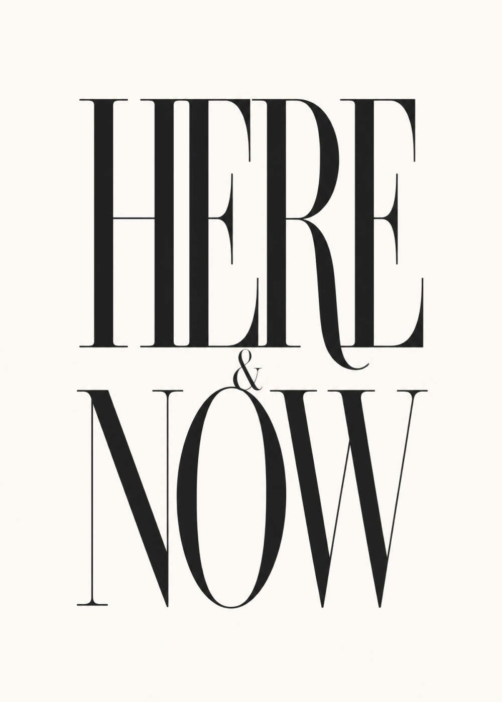 Here & now text Canvas