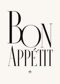 BON APPÉTIT text Poster