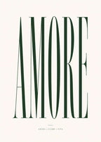 Amore text Poster