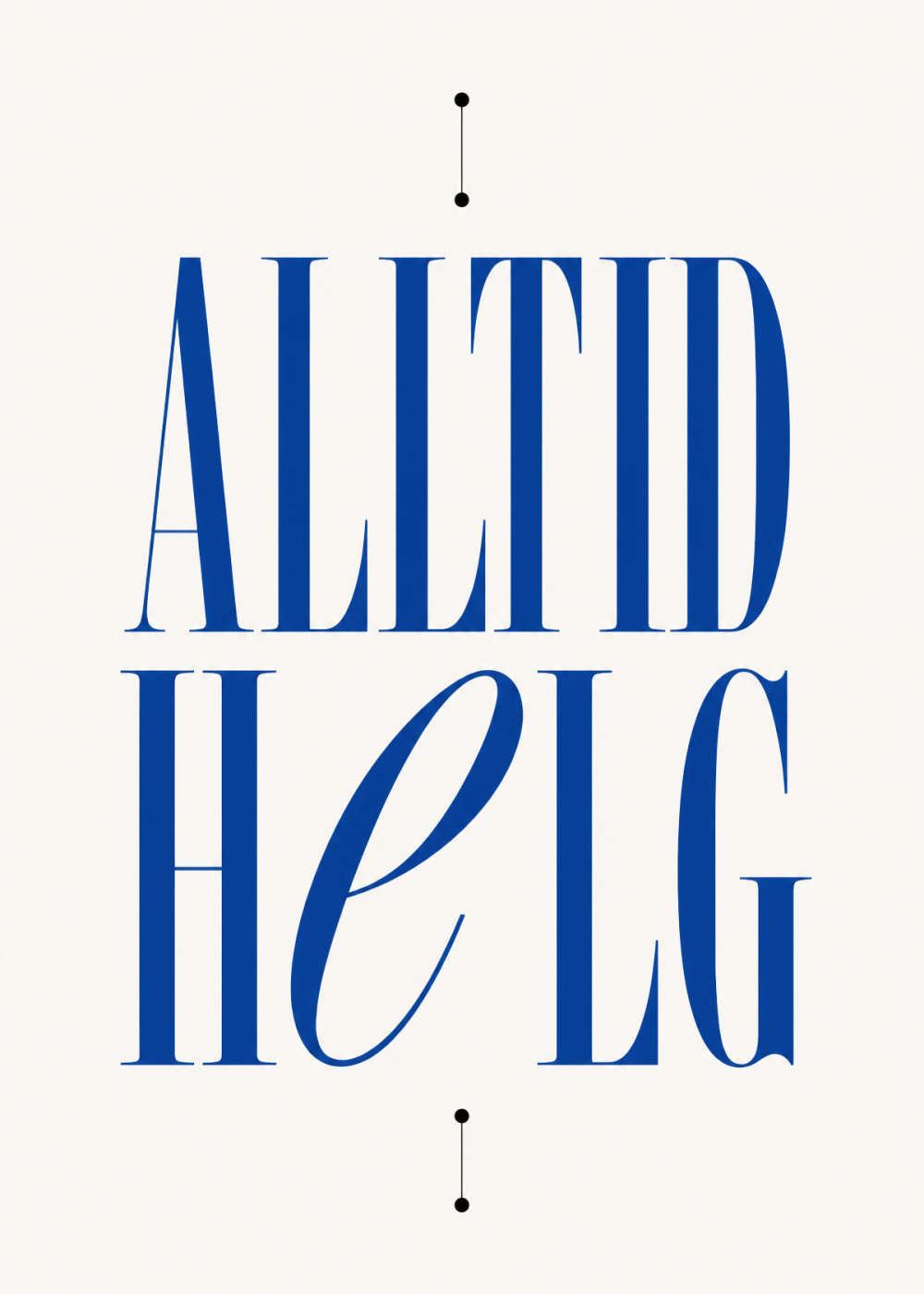 Alltid Helg text Poster