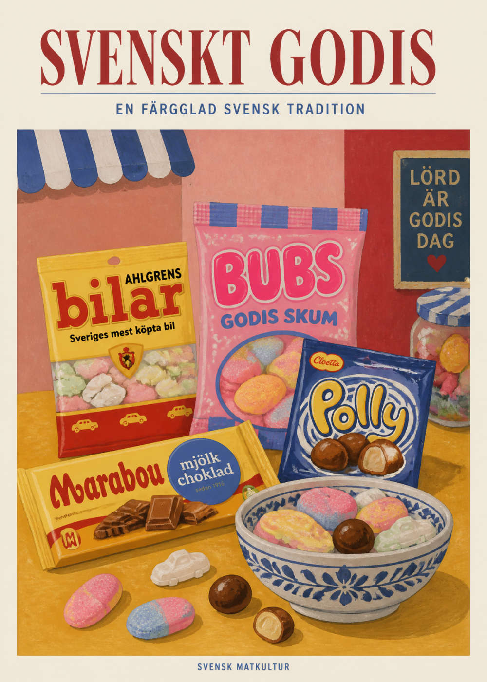 SVENSKT GODIS Canvas