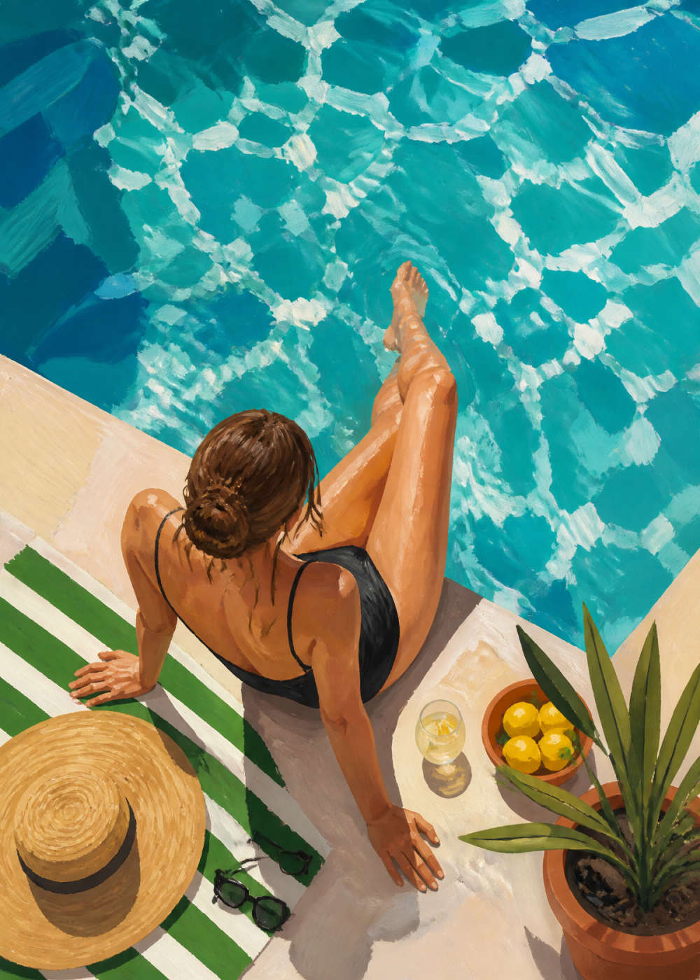 Poolside Canvas