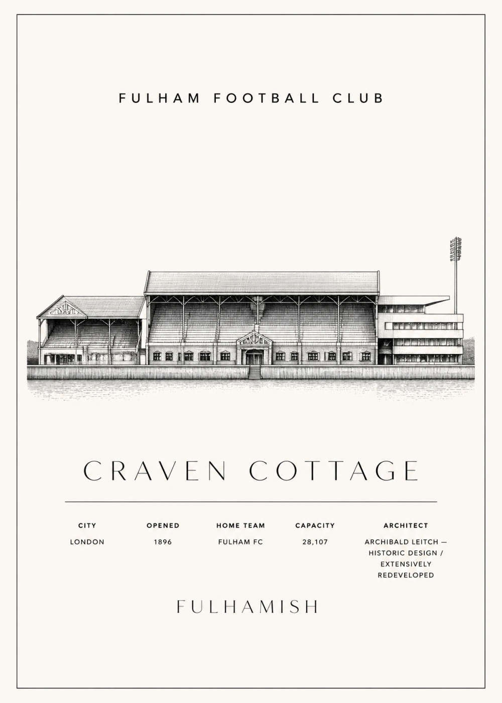 Craven Cottage Poster