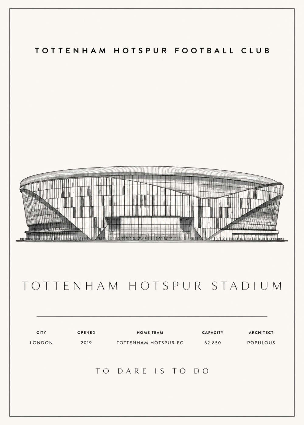 Tottenham Hotspur Stadium Poster