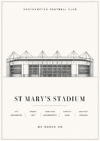 St Mary's Stadium Poster
