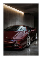Lamborghini Diablo – Modernist Garage Color Poster