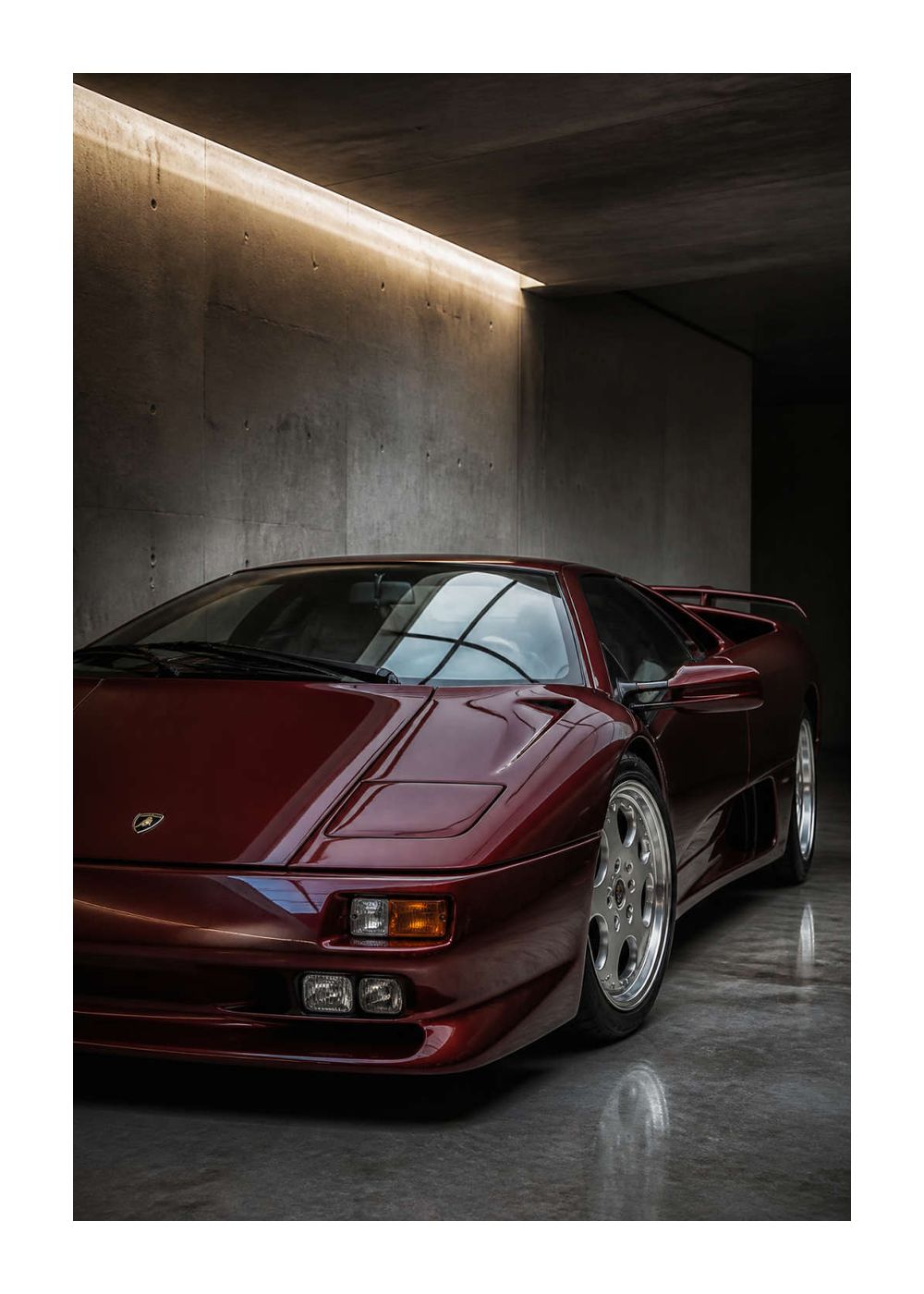 Lamborghini Diablo – Modernist Garage Color Poster