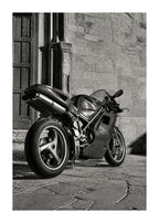 Ducati 916 – Italian Architecture Blackwhite Poster