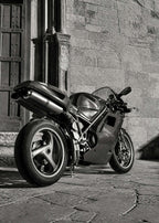 Ducati 916 – Italian Architecture Blackwhite Poster