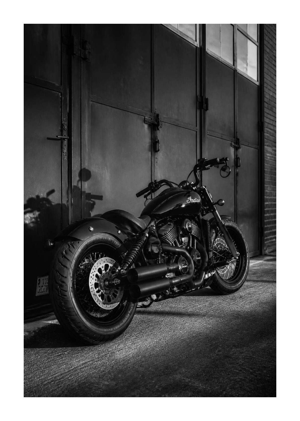 Indian Scout – American-European Editorial Blackwhite Poster
